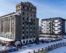 Dawny elewator i okolice ul. Rychtalskiej, styczeń 2024