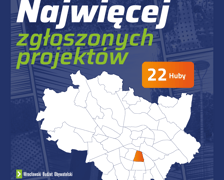 Najwięcej projektów (22) zgłoszono na osiedlu Huby. Mapka Wrocławia z zaznaczonym osiedlem Huby