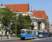 Zabytkowy tabor Wrocławskich Linii Turystycznych, zdjęcie archiwalne