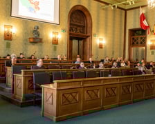 Szkolenie dla osiedlowych radnych ze składania wniosków do Funduszu Osiedlowego. 29 stycznia, sala sesyjna w Ratuszu