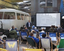 <p>Dzień Otwarty w zajezdni Popowice, zdjęcie archiwalne</p>