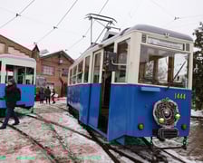 <p>Tramwajowe Mikołajki w zajezdni Popowice, zdjęcie archiwalne.</p>