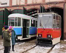 <p>Tramwajowe Mikołajki w zajezdni Popowice, zdjęcie archiwalne.</p>
