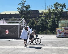 Strefa kibica na Super Mecz w budowie, 13 sierpnia 2026