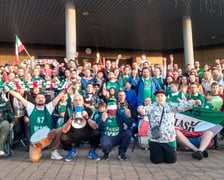 Wspólne zdjęcie części fanów Śląska przed meczem.