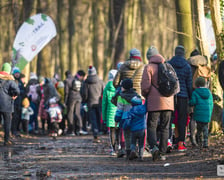 Na zdjęciu uczestnicy sobotniego biegu w Lesie Osobowickim we Wrocławiu