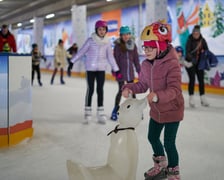 <p>Goście jeżdżący na łyżwach na lodowisku Tarczyński Arena (zdjęcie ilustracyjne)</p>