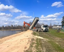 Teren kąpieliska Glinianki. Przygotowanie do nowego sezonu