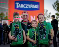 Kibice na meczach Śląska Wrocław na Tarczyński Arenie podczas rundy jesiennej sezonu 2023/2024