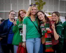 Kibice na meczach Śląska Wrocław na Tarczyński Arenie podczas rundy jesiennej sezonu 2023/2024