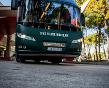 Autobus Śląska Wrocław podczas tournee treningowego