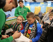 Piłkarze Śląska Wrocław w miniaturze w Kolejkowie - konferencja prasowa