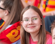 Kibice na meczu Sparta Wrocław - Stal Gorzów Wielkopolski 26 maja na Olimpijskim