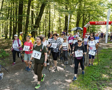 Uczestnicy mistrzostw w joggingu i nordic walking  w parku Zachodnim, 15 czerwca 2024 r.