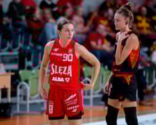 <p>Martyna Kozik podczas debiutu w Polkowicach</p>