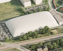 <p>Wizualizacja Wrocławskiego Centrum Sportu (bazy treningowej Akademii WKS Śląsk) - etap pierwszy</p>