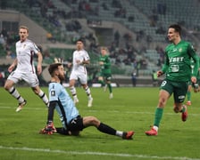 Bramka dla Śląska w meczu z Pogonią. Wrocław, 7 marca 2025