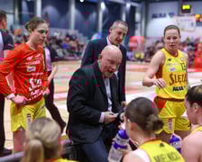 Mecz koszykówki kobiet Śleza Wroclaw vs. Gorzów Wielkopolski stoczony 26.03.2025 we Wrocławiu