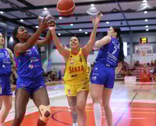 Mecz koszykówki kobiet Śleza Wroclaw vs. Gorzów Wielkopolski stoczony 26.03.2025 we Wrocławiu