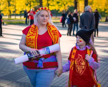 Kibice na meczu Sparty Wrocław z Motorem Liblin