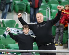 <p>Kibice na meczu Śląska z Jagiellonią</p>
