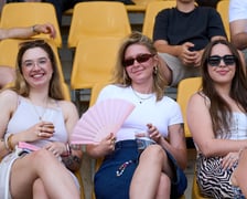 <p>Kibice na meczu Panthers Wrocław z Centurions Cologne</p>