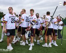 Mecz Polska - Niemcy na na Mistrzostwach Europy Mężczyzn w Lacrosse Wrocław 2025