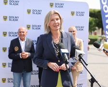 <p>Renata Granowska, wiceprezydent Wrocławia na konferencji prasowej o Tour de Pologne 2025</p>