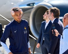 Drużyna narodowa Francji wylądowała we Wrocławiu (4 września 2025)