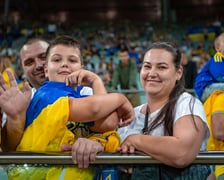 <p>Kibice na meczu Ukraina - Francja na Tarczyński Arenie we Wrocławiu</p>