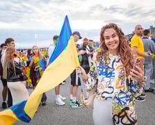 Kibice w drodze na mecz Ukrainy z Francją na Tarczyński Arenie, 5 września 2025