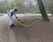 Prace w Parku Grabiszyńskim we Wrocławiu