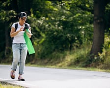 Tak wyglądało zbieranie śmieci przy pomocy aplikacji EcoHike w lasach wokół Sulistrowic w czwartek 9 września