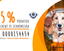 <p>Schronisko dla Bezdomnych Zwierząt TOZ we Wrocławiu pomaga kilku tysiącom porzuconych ps&oacute;w i kot&oacute;w rocznie. Zajmuje się zwierzętami domowymi, przede wszystkim psami i kotami, chociaż czasami pracownicy schroniska przyjmują także inne gatunki. To jedyne schronisko i największa organizacja tego typu w mieście - pomaga kilku tysiącom porzuconych ps&oacute;w i kot&oacute;w rocznie. Duża część podopiecznych to starsze bądź schorowane stworzenia, kt&oacute;re przed wydaniem do adopcji poddawane są leczeniu, pielęgnacji oraz sterylizacji.</p>
<p>Dzięki wsparciu, w ramach 1,5 procent, pracownicy schroniska mogą kupić m.in.: bardzo dobrą i potrzebną karmę specjalistyczną dla zwierząt, wyposażenie gabinetu weterynaryjnego - np. specjalistyczny i nowoczesny sprzęt pomagający ratować zwierzęta, leki dla podopiecznych, środki medyczne i wiele innych.</p>
<p><a href="https://www.schroniskowroclaw.pl/przekaz-1-podatku" target="_blank" rel="nofollow noopener">Wypełniając swoją deklarację umieść numer KRS Schroniska: 0000154454 oraz dopisek &bdquo;Dla Schroniska we Wrocławiu&rdquo;.</a></p>