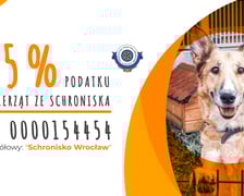 <p>Schronisko dla Bezdomnych Zwierząt TOZ we Wrocławiu pomaga kilku tysiącom porzuconych ps&oacute;w i kot&oacute;w rocznie. Zajmuje się zwierzętami domowymi, przede wszystkim psami i kotami, chociaż czasami pracownicy schroniska przyjmują także inne gatunki. To jedyne schronisko i największa organizacja tego typu w mieście - pomaga kilku tysiącom porzuconych ps&oacute;w i kot&oacute;w rocznie. Duża część podopiecznych to starsze bądź schorowane stworzenia, kt&oacute;re przed wydaniem do adopcji poddawane są leczeniu, pielęgnacji oraz sterylizacji.</p>
<p>Dzięki wsparciu, w ramach 1,5 procent, pracownicy schroniska mogą kupić m.in.: bardzo dobrą i potrzebną karmę specjalistyczną dla zwierząt, wyposażenie gabinetu weterynaryjnego - np. specjalistyczny i nowoczesny sprzęt pomagający ratować zwierzęta, leki dla podopiecznych, środki medyczne i wiele innych.</p>
<p><a href="https://www.schroniskowroclaw.pl/przekaz-1-podatku" target="_blank" rel="nofollow noopener">Wypełniając swoją deklarację umieść numer KRS Schroniska: 0000154454 oraz dopisek &bdquo;Dla Schroniska we Wrocławiu&rdquo;.</a></p>
