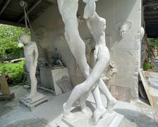 Rzeźba, która wkrótce stanie na nowym skwerku przy ul. Śrubowej we Wrocławiu