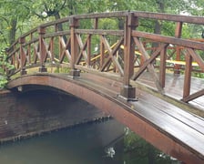 Mostek w parku Szczytnickim przed renowacją