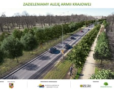 Wizualizacja zazielenienia al. Armii Krajowej