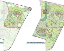 <p>Mapka - planowany park Literacki na Złotnikach (osiedle Leśnica)</p>