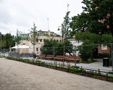 Prace na placu przy pomniku Chrobrego we Wrocławiu, 28 lipca 2025