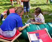 Piknik Wakacje z zielonym Wrocławiem w parku Brochowskim