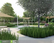 Wizualizacja Parku Literackiego na Złotnikach