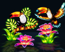 wizualizacje wystawy Garden of Lights