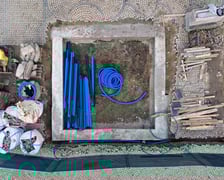 Prace przy zazielenieniu Rynku, 11.02.2026.