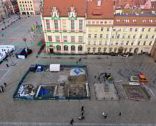 Prace przy zazielenieniu Rynku, 11.02.2026.