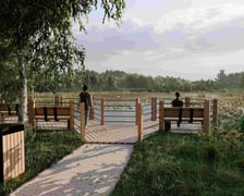 Drugi etap Smoczego Uroczyska - wizualizacja drewnianego pomostu