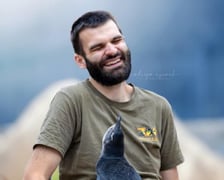 Dawid Dobrach z jednym ze swoich podopiecznych