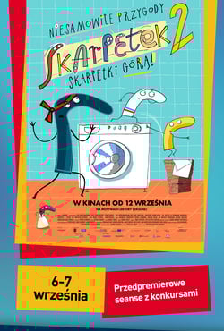 Plakat filmu „Niesamowite przygody skarpetek 2. Skarpetki górą!” – przedpremierowe seanse z konkursami