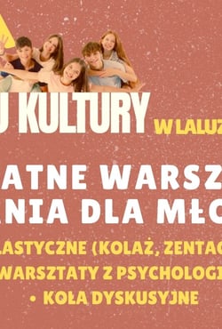 Plakat filmu Październikowe bezpłatne warsztaty dla młodzieży w LaLuz