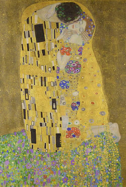 Plakat filmu Pocałunek Klimta. O obrazach mistrza Secesji Wiedeńskiej